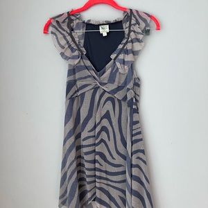 Fluttery lined Anthropologie tunic or micro mini dress.